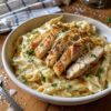 Garlic Parmesan Chicken Pasta – Creamy, Easy & Family Friendly Dinner