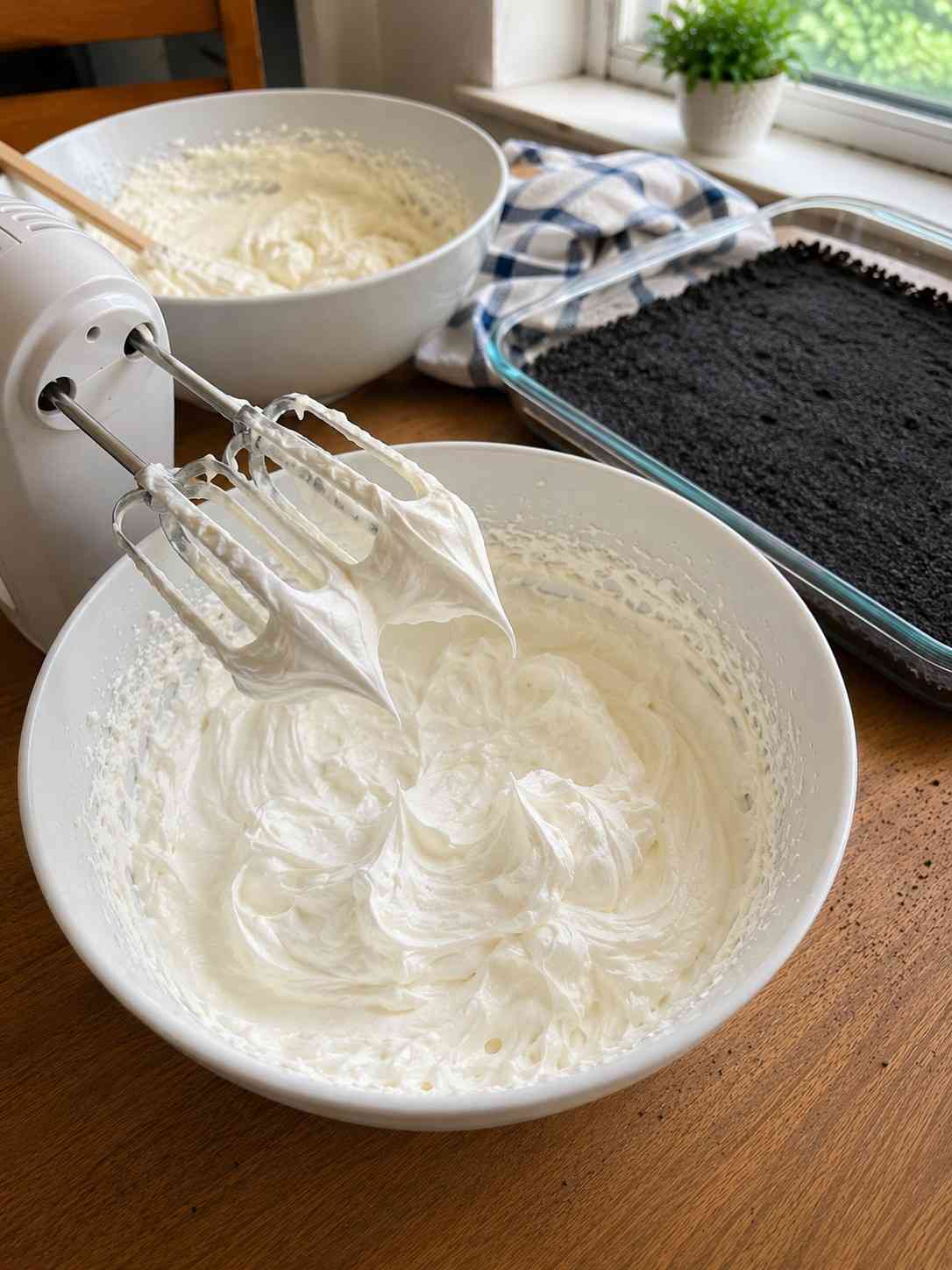 Whipping cream for Oreo cake