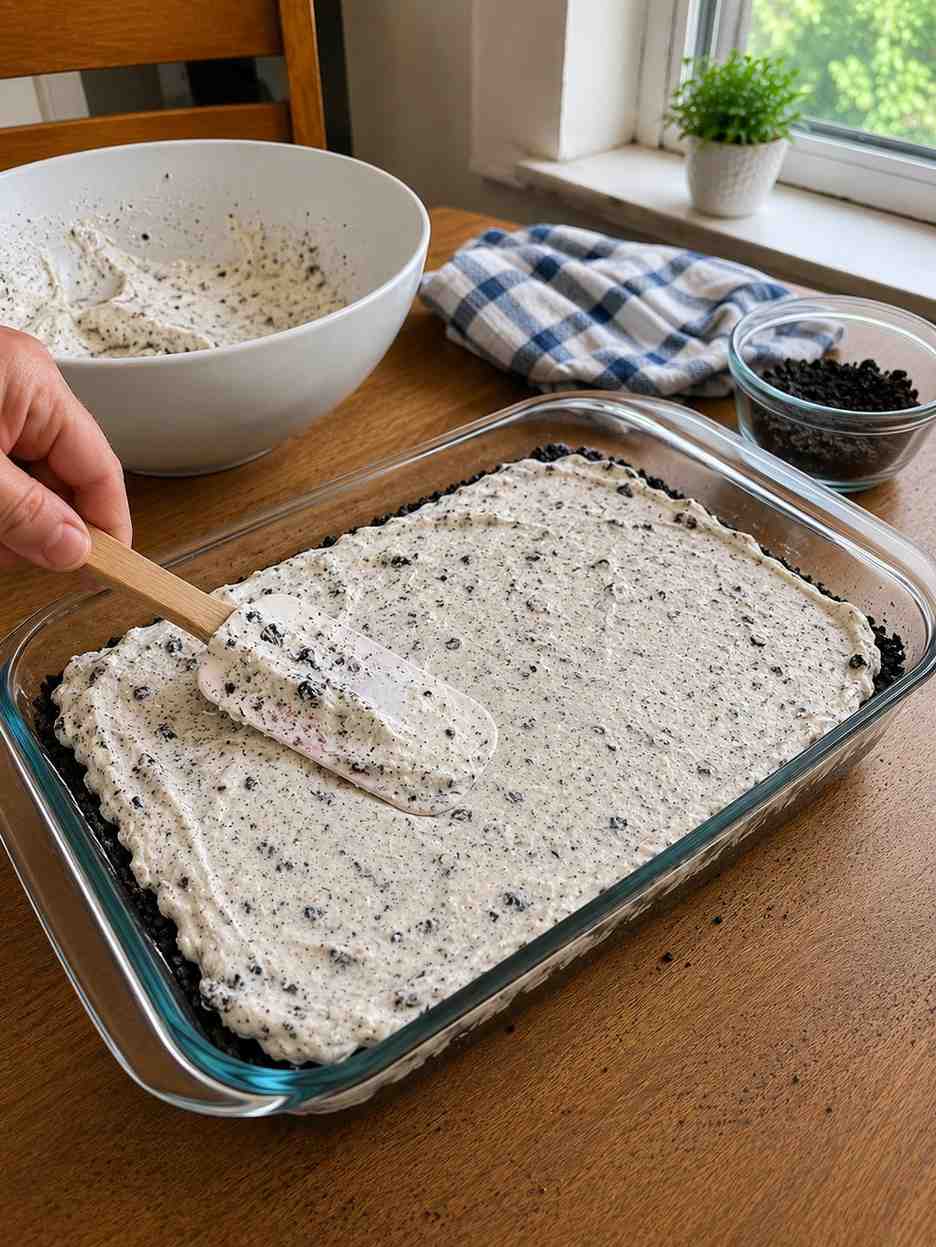 Assembling Oreo Fantasy Cake