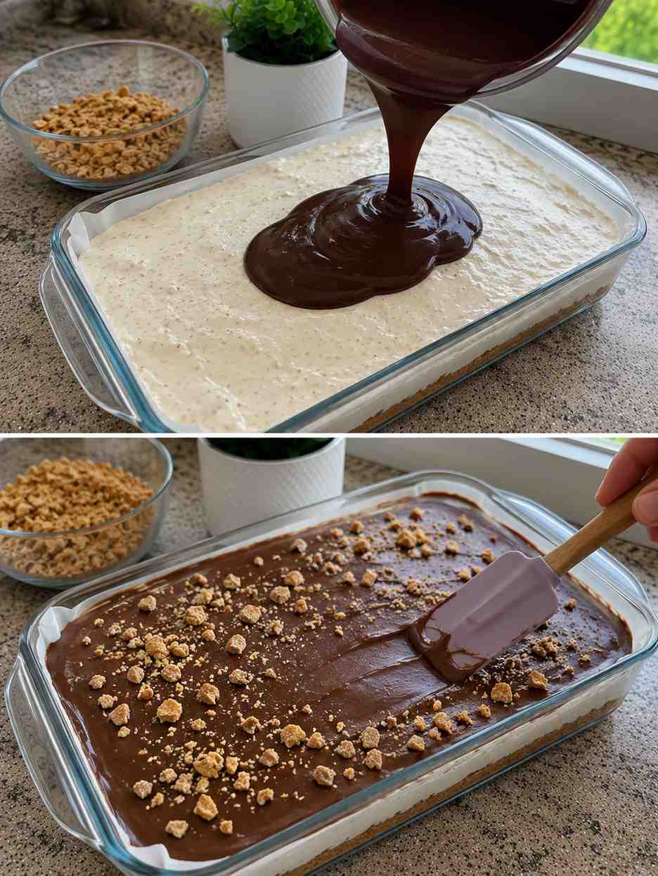 Costco Waffle Cone Bar Cake Step Image