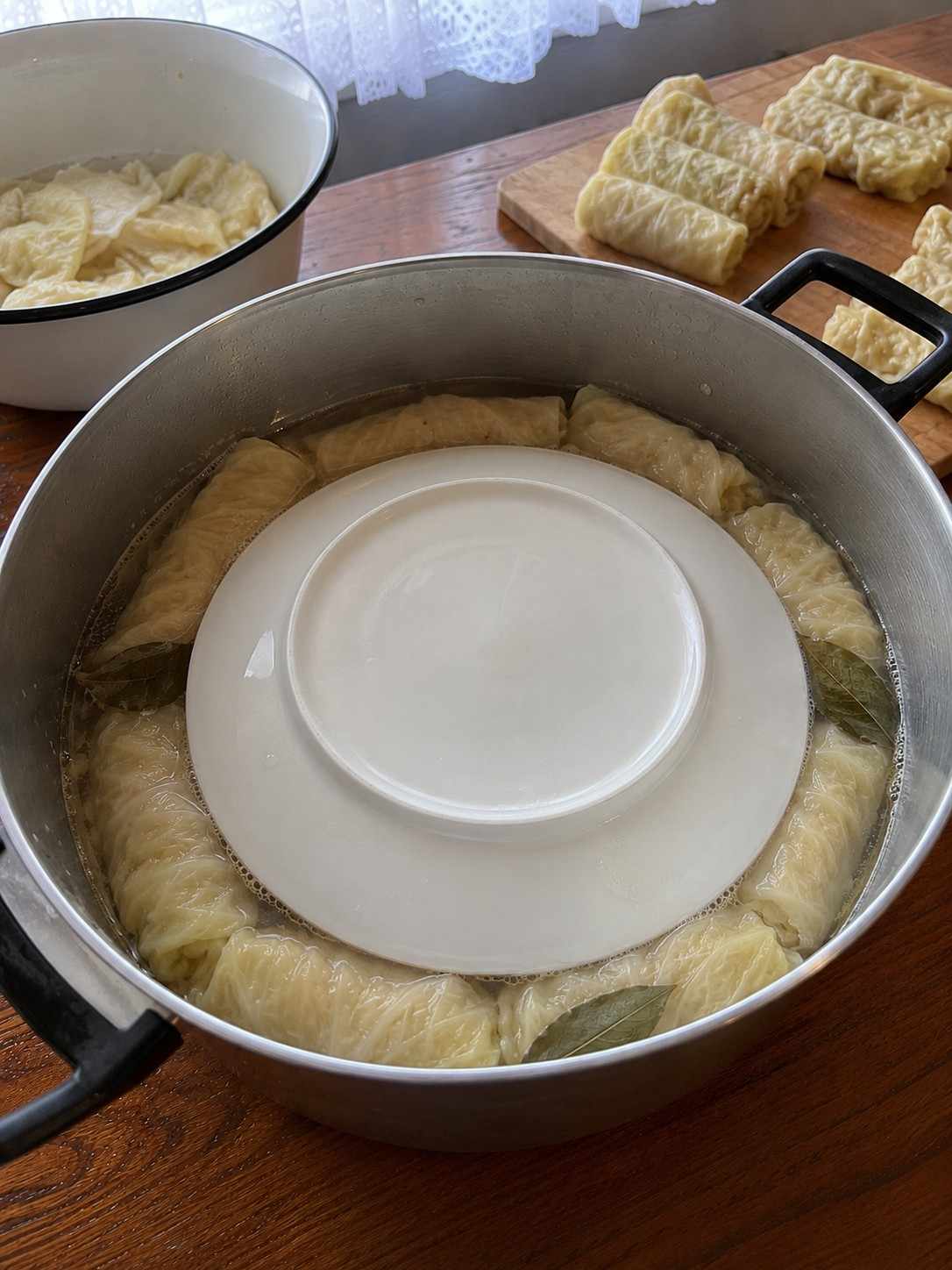 Bosnian Sarma cooking slowly